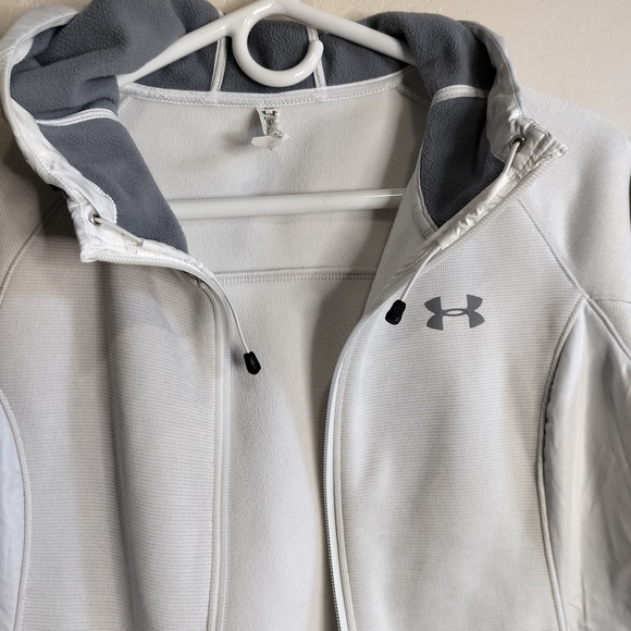 Under Armour Coldgear Storm Gray Full-Zip Hoodie - Picture 9 of 15